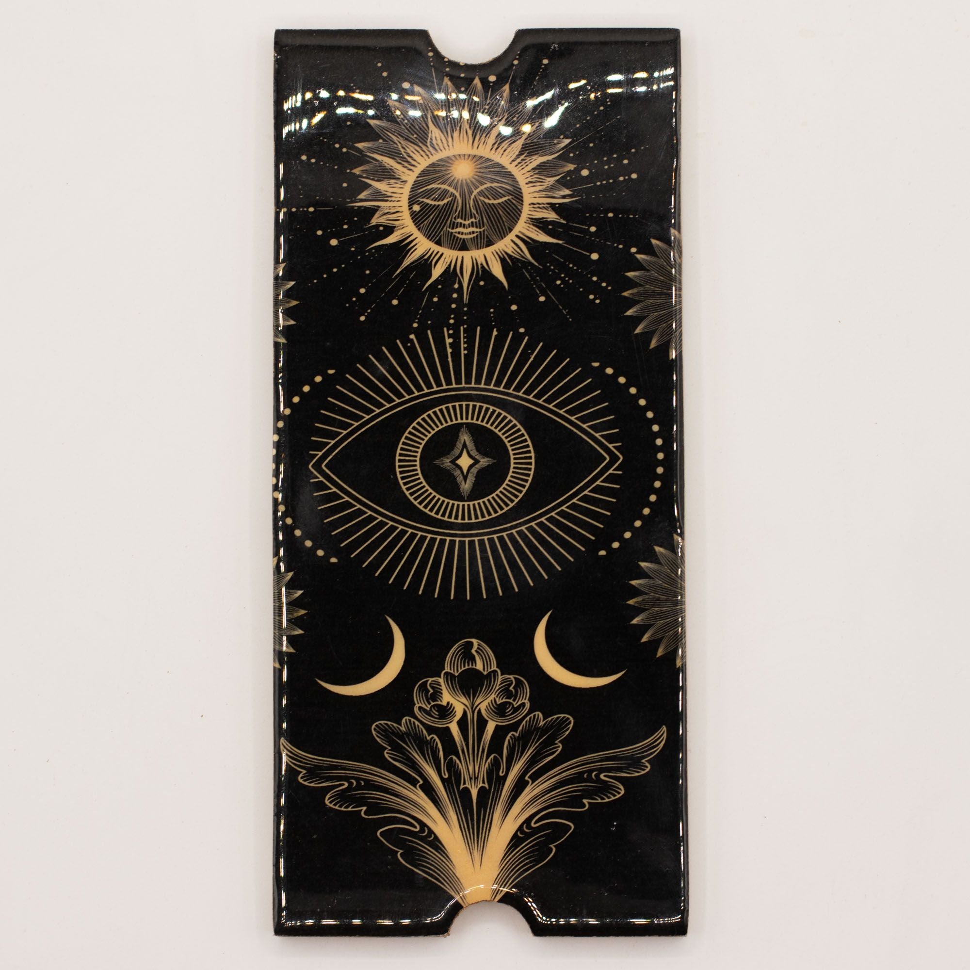 Four Section Tarot Box with Card Holder – Wooden Storage Organiser Tarot Cards