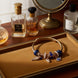 Gold-Tone Evil Eye Charm Bracelet with Blue Beads Jewellery