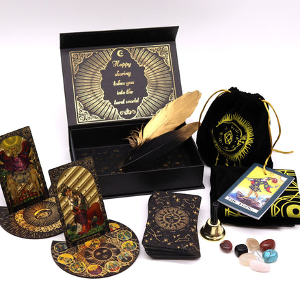 Gold Foil Tarot - Let the Magic Begin - Gift Set Tarot Cards
