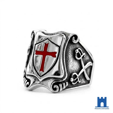 Vintage Knights Templar Cross Ring Jewellery