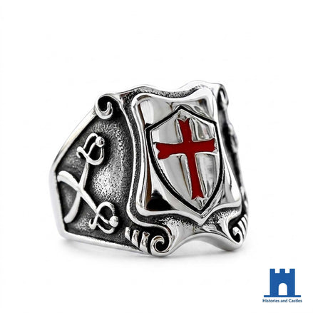 Vintage Knights Templar Cross Ring Jewellery