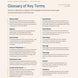 Glossary of key terms related to forest law on a white background