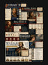 A vertical poster-style collage featuring illustrated portraits of English monarchs—Edward III, King John, King Henry II, and William the Conqueror—along with historical text panels, seals, and decorative medieval graphics on a dark background.