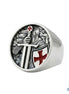 Knights Templar Crusader Ring | Stainless Steel Men’s Signet Jewellery