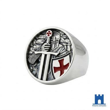 Knights Templar Crusader Ring | Stainless Steel Men’s Signet Jewellery