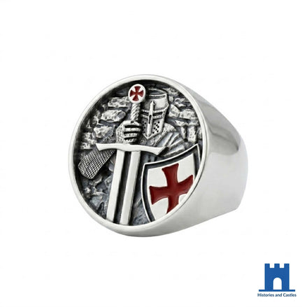 Knights Templar Crusader Ring | Stainless Steel Men’s Signet