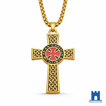 Knights Templar Sigillum Seal Cross Pendant Jewellery