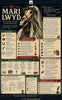 Infographic about Mari Lwyd, the ghost mare of Midwinter, with text and illustrations.
