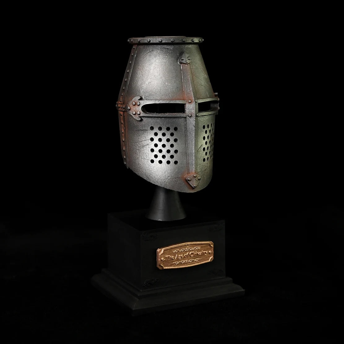 Miniature Knights Templar Crusader Great Helm | 120mm Display Piece Miniature