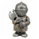 Miniature Close Helm Knight Figurine | 12.5cm Armoured Warrior with Battleaxe E Miniature E