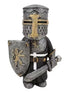 Miniature Knights Templar Flat Top Figurine | 12.5cm Crusader with Broadsword Miniature