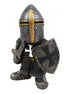 Miniature Knights Templar Sugar Loaf Figurine | 12.5cm Crusader with Cross Shield C Miniature C
