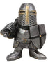 Miniature Knights Templar Sugar Loaf Figurine | 12.5cm Crusader with Battleaxe & Shield F Miniature F