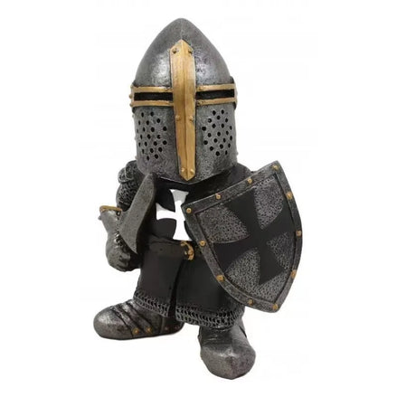 Miniature Knights Templar Sugar Loaf Figurine | 12.5cm Crusader with Cross Shield C Miniature C