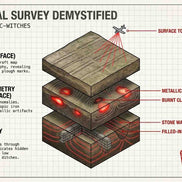 Slide displaying investigation of geophysical surveys relating to the Pendle Witches
