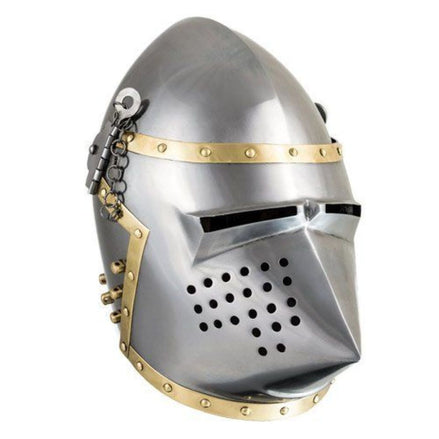 Pigface Bascinet Medieval Helmet | 14th Century ‘Hounskull’ Replica Collectible