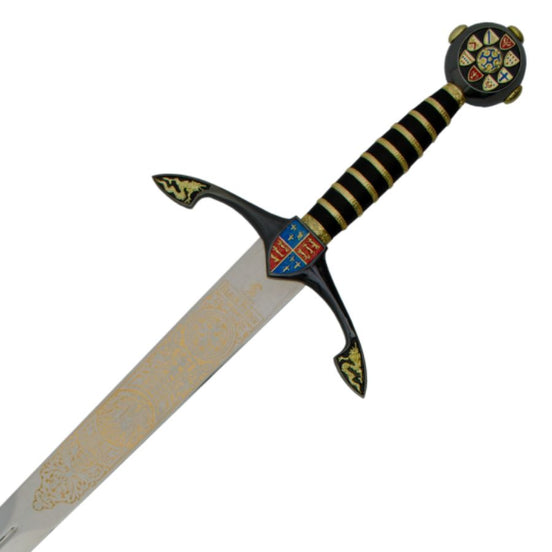 The Black Prince Sword Replica | Ornate Medieval Knight Sword & Toledo Steel Collectible