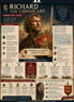 Infographic about Richard the Lionheart with historical details and illustrations.