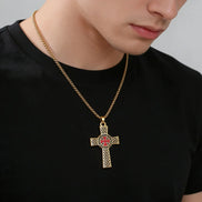 Knights Templar Sigillum Seal Cross Pendant Necklace
