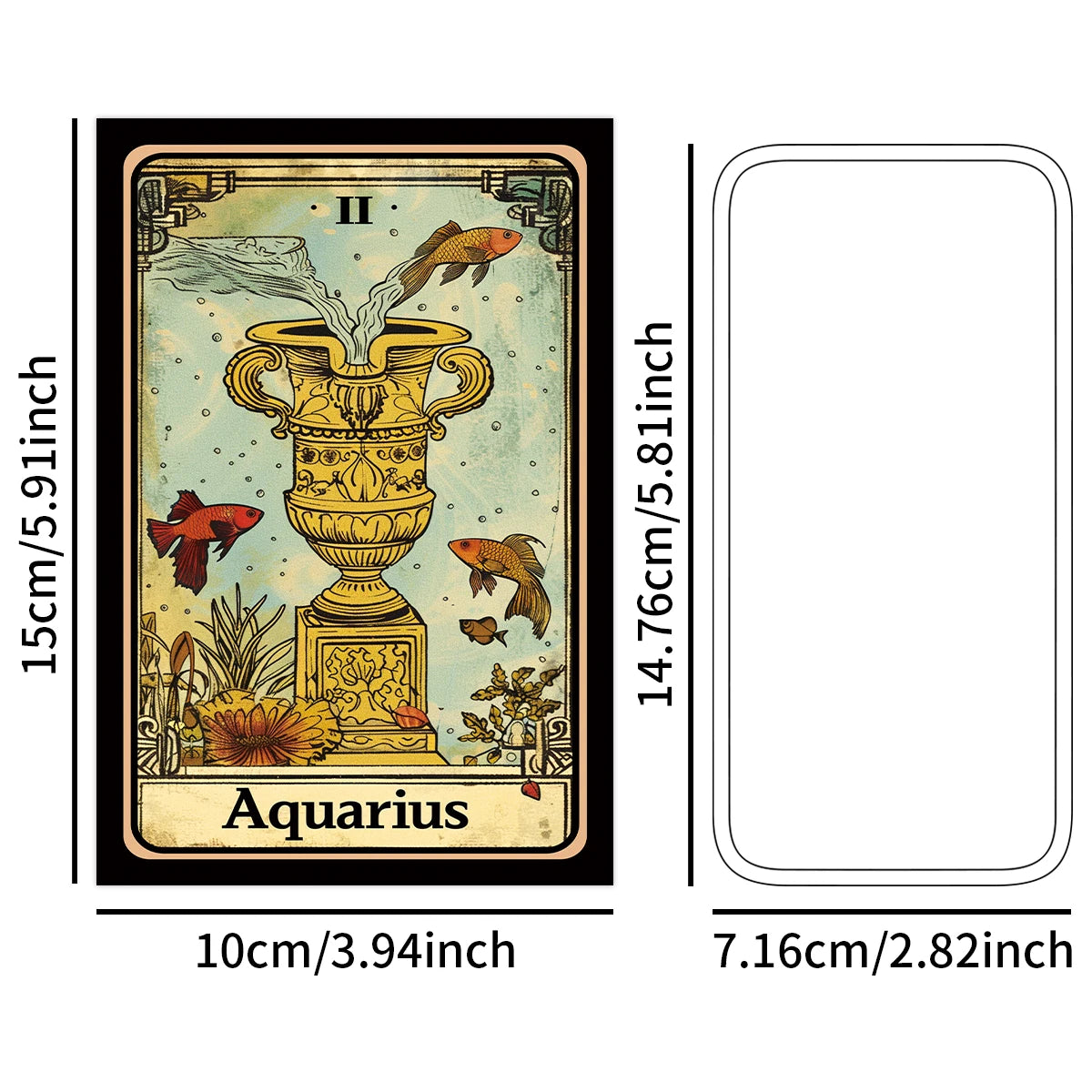 Vintage Zodiac Postcard Set: 12-Piece Antique Astrology Collection Tarot Cards