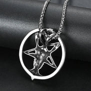 Baphomet Inverted Pentagram Necklace Necklace