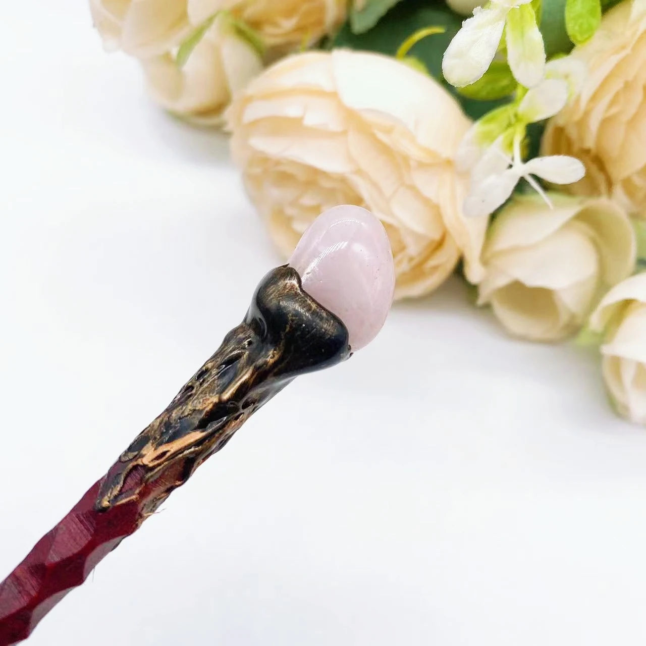 Natural Crystal Healing Wand – 19cm Polished Quartz Point Wand