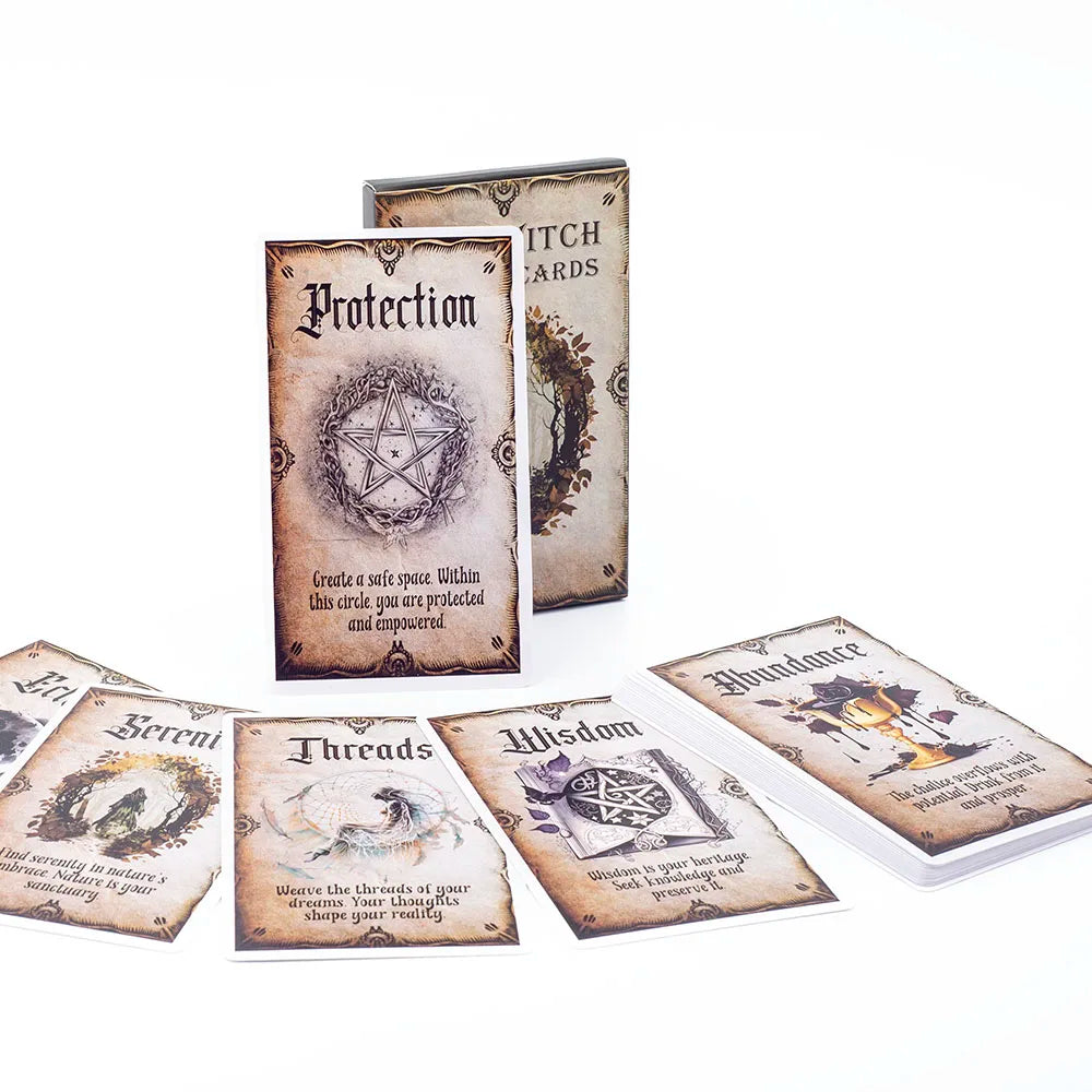 Wise Witch Oracle Cards – 20-Card Deck for Guidance, Magic & Everyday Insight Tarot Cards