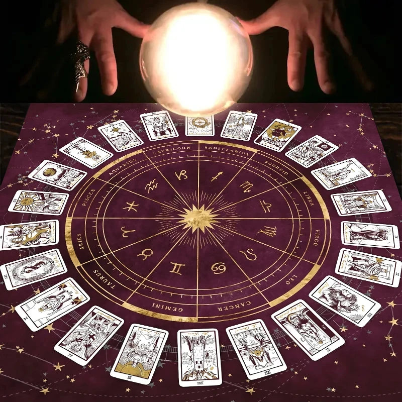 Zodiac Astrology Ritual Tablecloth: The Ultimate Altar Accessory Tarot Cards