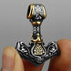 Thor’s Hammer Valknut Pendant | 316L Stainless Steel Norse Jewellery Gold Jewellery Gold