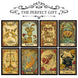 Vintage Zodiac Postcard Set: 12-Piece Antique Astrology Collection Tarot Cards