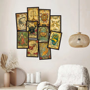 Vintage Zodiac Postcard Set: 12-Piece Antique Astrology Collection