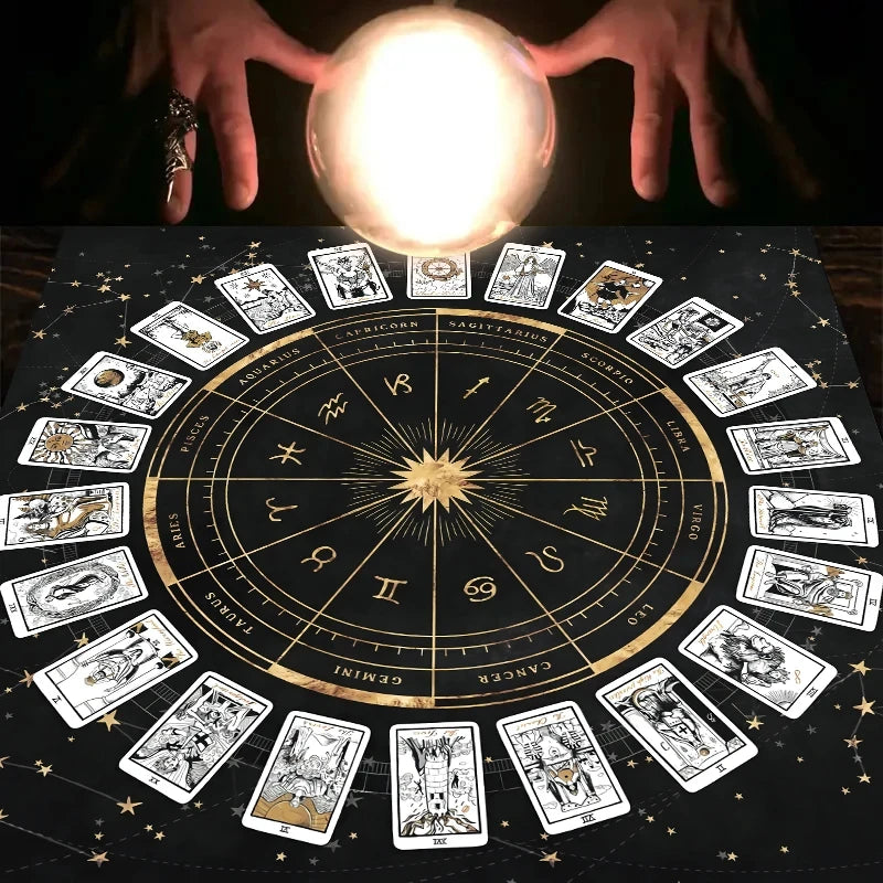 Zodiac Astrology Ritual Tablecloth: The Ultimate Altar Accessory Tarot Cards