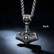 Thor’s Hammer Valknut Pendant | 316L Stainless Steel Norse Jewellery Jewellery
