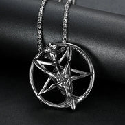 Baphomet Inverted Pentagram Necklace Necklace