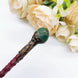 Natural Crystal Healing Wand – 19cm Polished Quartz Point Moss Agate Wand Moss Agate