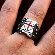 Vintage Knights Templar Cross Ring