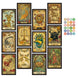Vintage Zodiac Postcard Set: 12-Piece Antique Astrology Collection 12pcs Tarot Cards 12pcs