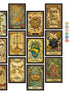 Vintage Zodiac Postcard Set: 12-Piece Antique Astrology Collection 12pcs Tarot Cards 12pcs