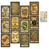 Vintage Zodiac Postcard Set: 12-Piece Antique Astrology Collection 12pcs Tarot Cards 12pcs