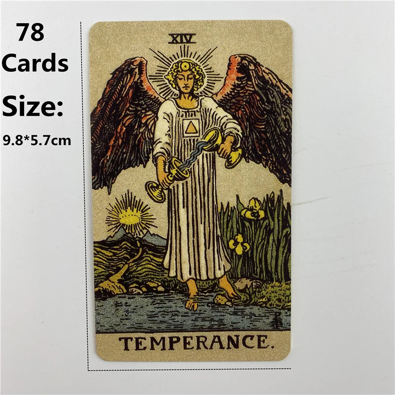 Metal Box Gilded Tarot Deck – Classic Rider–Waite–Smith Cards Tarot Cards