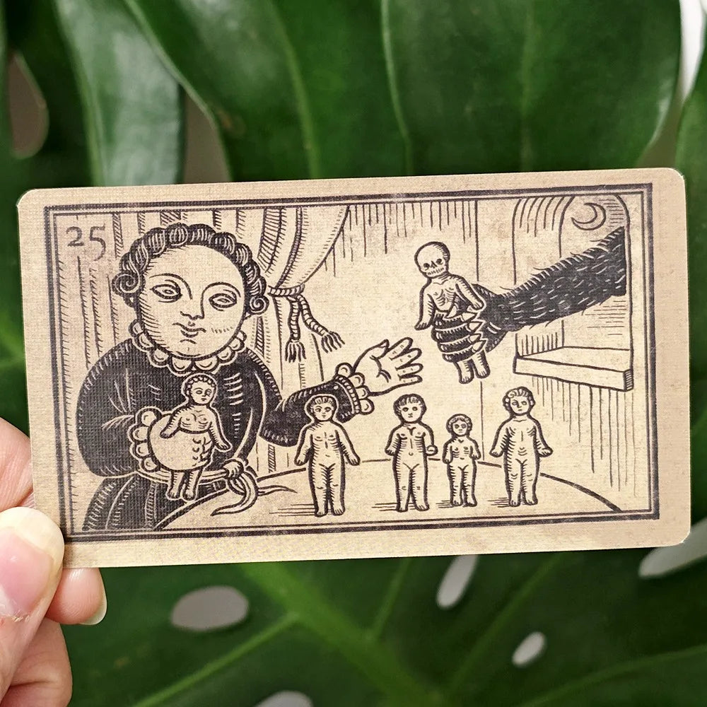 Mildred Payne’s Oracle of Black Enchantment: Woodblock Style Divination Oracle Cards