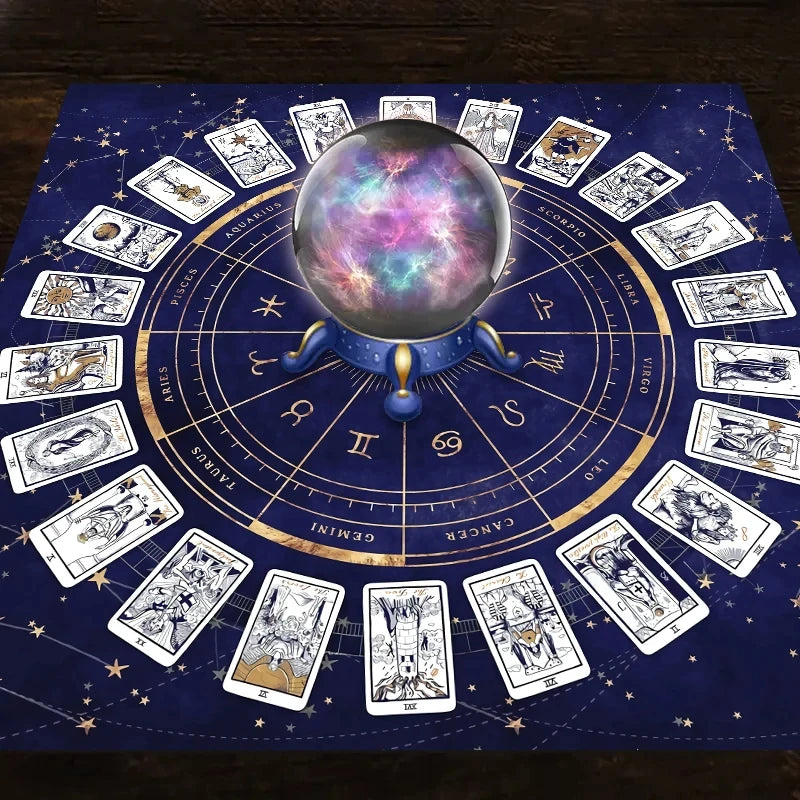 Zodiac Astrology Ritual Tablecloth: The Ultimate Altar Accessory Tarot Cards
