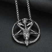 Baphomet Inverted Pentagram Necklace Necklace