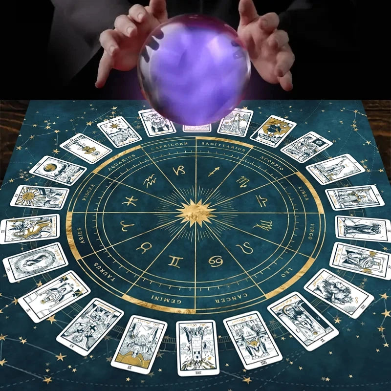 Zodiac Astrology Ritual Tablecloth: The Ultimate Altar Accessory Tarot Cards