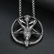 Baphomet Inverted Pentagram Necklace Necklace