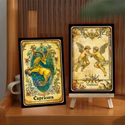 Vintage Zodiac Postcard Set: 12-Piece Antique Astrology Collection