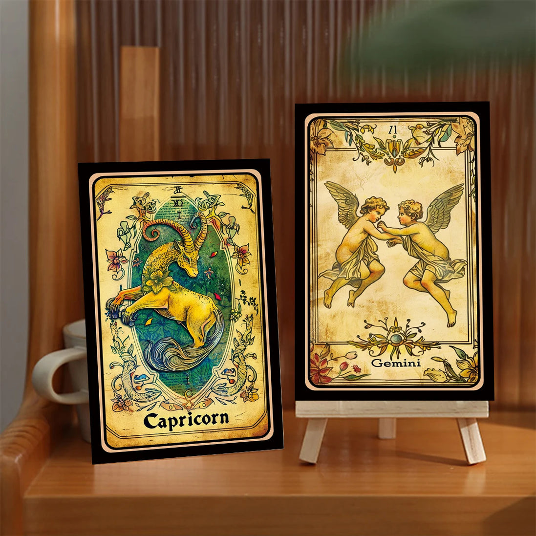 Vintage Zodiac Postcard Set: 12-Piece Antique Astrology Collection