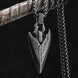 The Hunter’s Mark: Stainless Steel Viking Spearhead & Arrow Pendant Jewellery