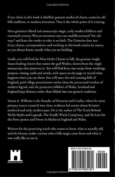 Back cover of a book with black background, white text, a small white H series logo near the bottom left, a barcode with ISBN 9781091540000, and several paragraphs of descriptive text.