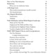 A printed table of contents page for 'The Grimoire' showing chapter and section titles with page numbers on a white page.